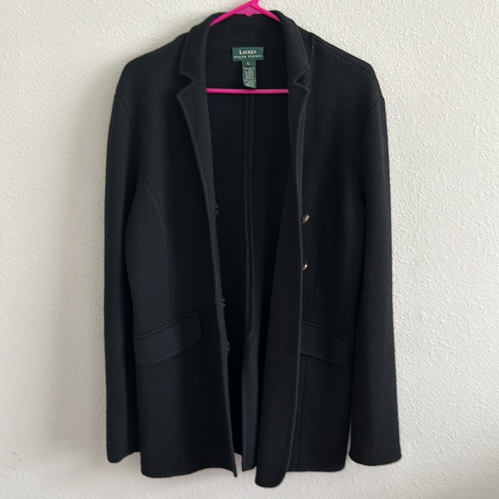 Ralph lauren  black cardigan size large - Picture 2 of 6